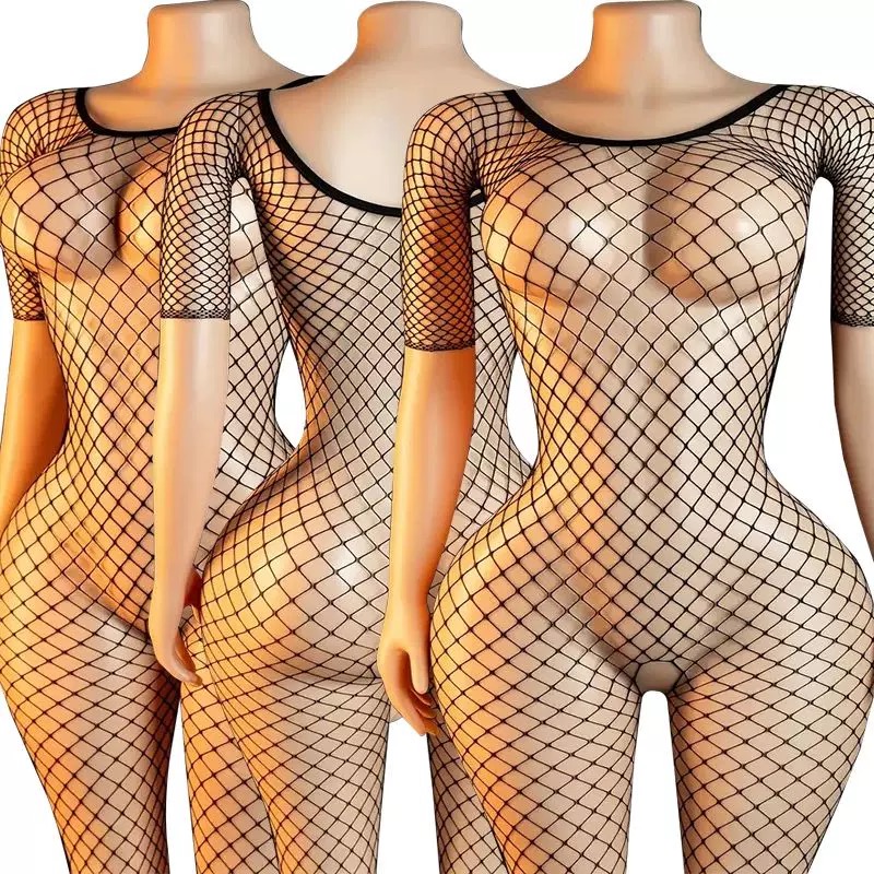 Bodystocking Fishnet - Fishnet Bondage Bdsm stoking tubuh Crotchless