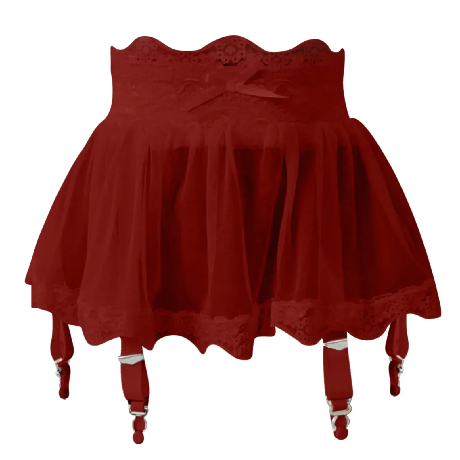 Garter Belt Set - Rok Mini Seksi Wanita Berpinggang Tinggi