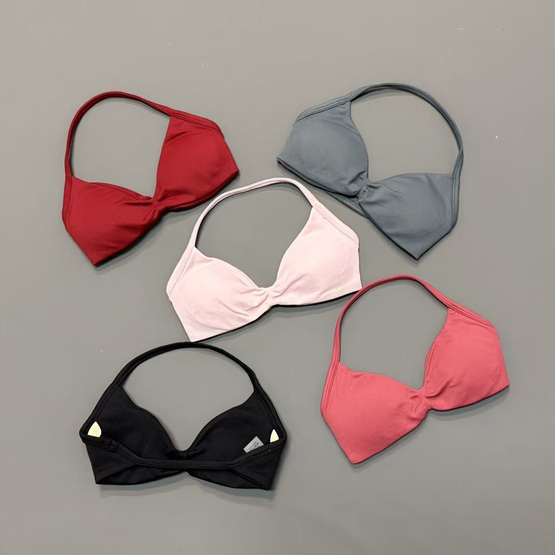 Sports Bra High Impact - Bra Olahraga Wanita Model Halter V-Neck