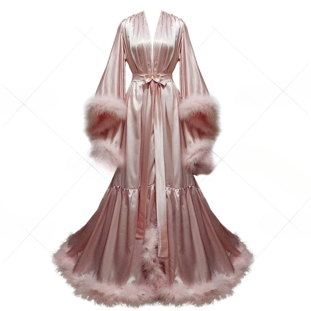 Robe Silk Women - Gaun Mandi Wanita Custom dengan Lengan
