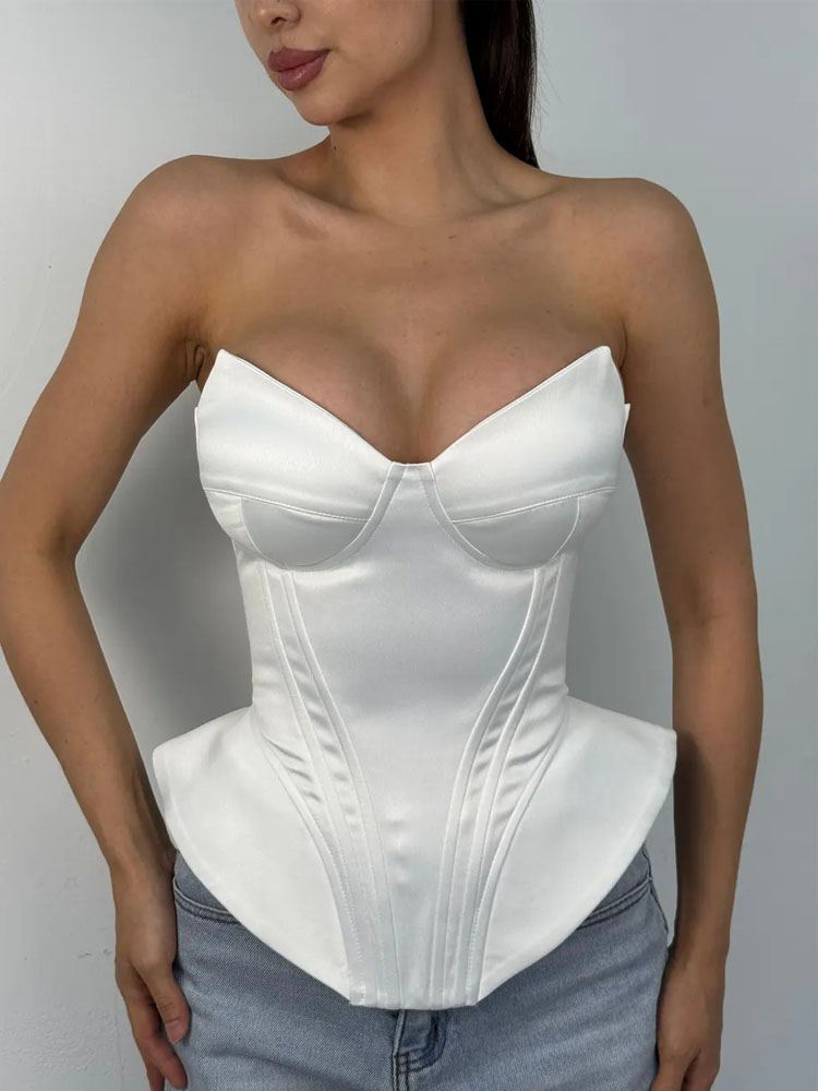 Corset Waist Cinch - BKQU Korset Tanpa Tali Motif Tulang