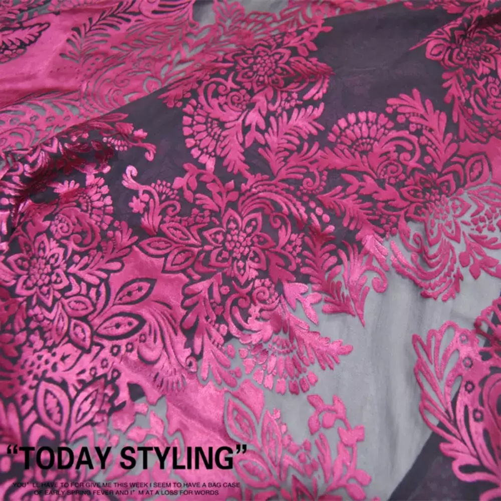 Kain Sutra Burn Out Bernapas d - Robe Silk Women ulasan dan harga