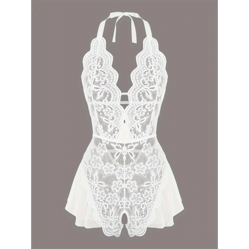 Teddy Berbahan Jaring Renda Me - Lace Teddy Lingerie ulasan dan harga