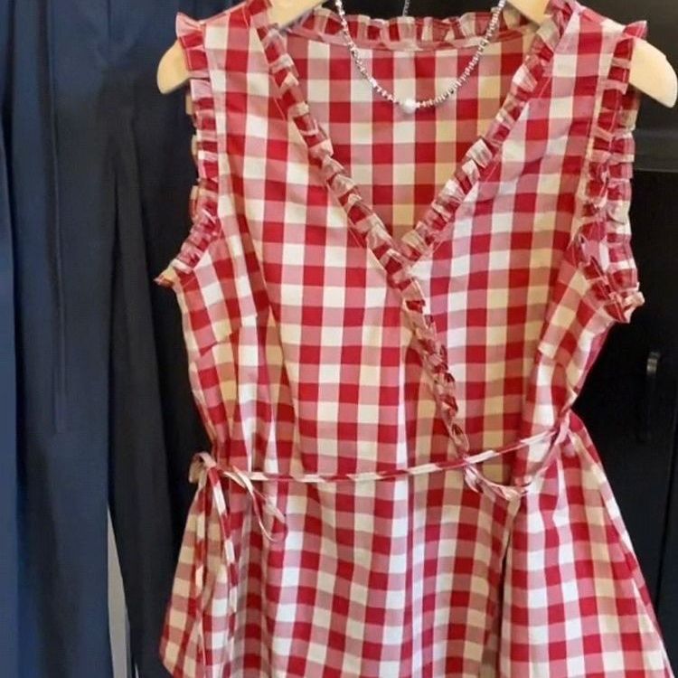 Rompi Tanpa Lengan Kotak-kotak - Corset Waist Cinch ulasan dan harga
