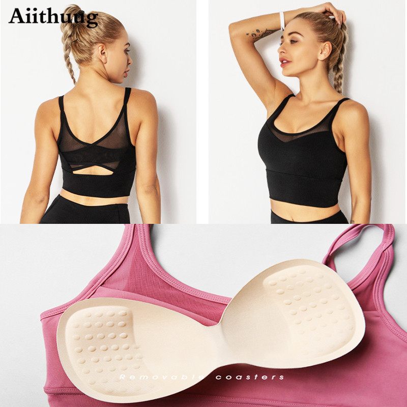 Aiithuug Bra Yoga Kemeja Kebug - Sports Bra High Impact ulasan dan harga