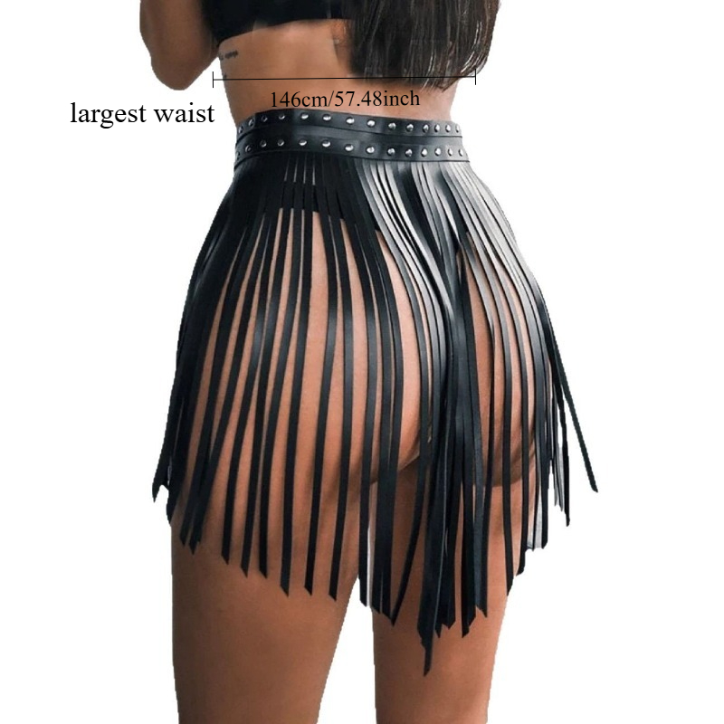 Rok Gothic Wanita Hitam Gaya P - Garter Belt Set ulasan dan harga