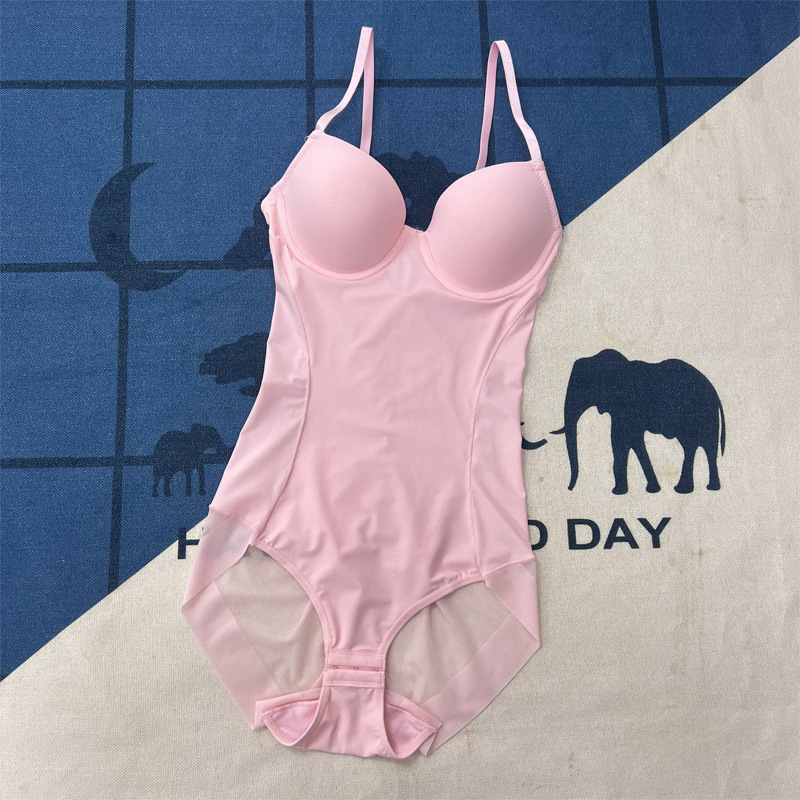Underwire Bodysuit putih pembe - Shapewear Bodysuit Firm ulasan dan harga