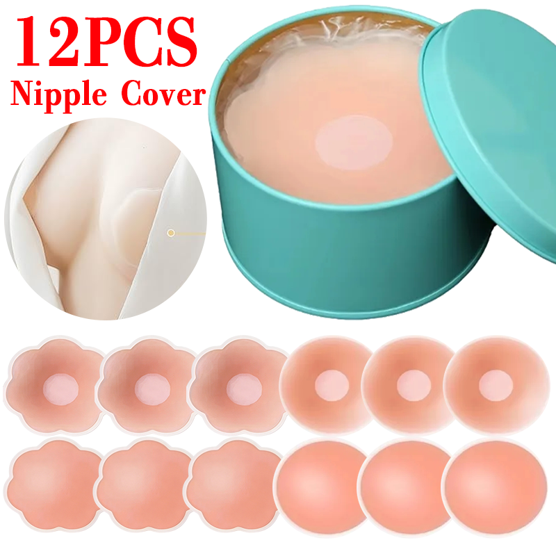6/12PCS Perekat Dada Tak Terli - Nipple Cover Pasties ulasan dan harga