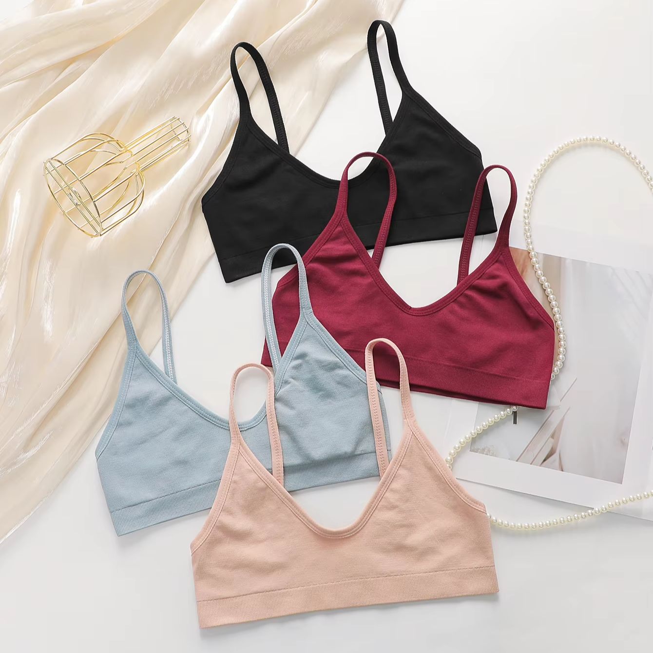 Bra Wanita Tanpa Kawat Seamles - Bralette Wireless Soft ulasan dan harga